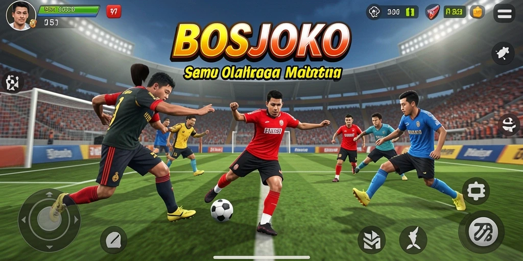 Tampilan gameplay seru dan kompetitif dari BOSJOKO.