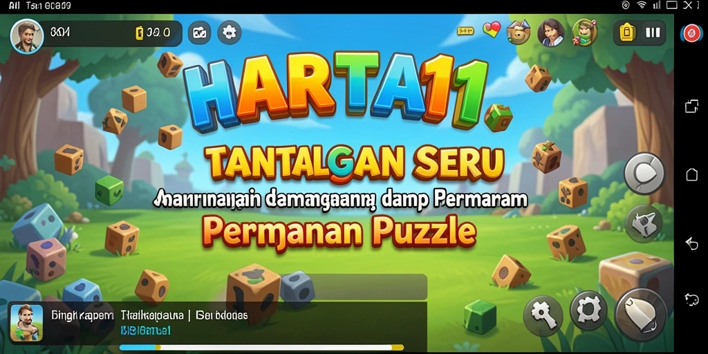 Tampilan gameplay HARTA11 yang menarik dalam menyelesaikan teka-teki Puzzle.