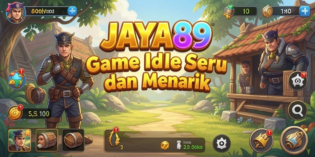 Screenshot game JAYA89 menampilkan karakter dan gameplay Idle yang menarik.