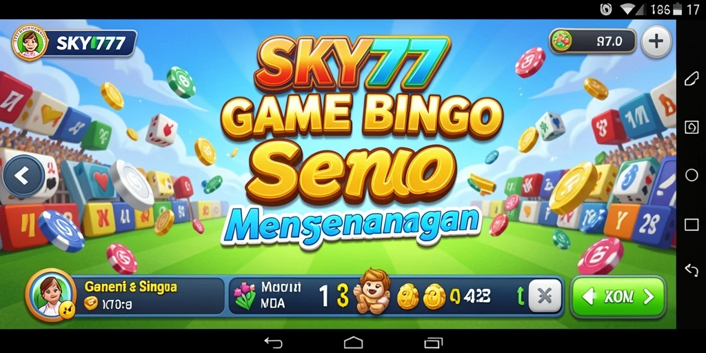 Tampilan gameplay Bingo yang seru di SKY77.